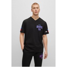 Hugo Boss BOSS x NFL cotton-blend T-shirt with collaborative branding 50507623 Giants