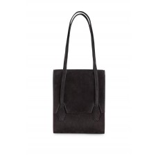 Hugo Boss Shoulder bag in velour leather 50510197 Black
